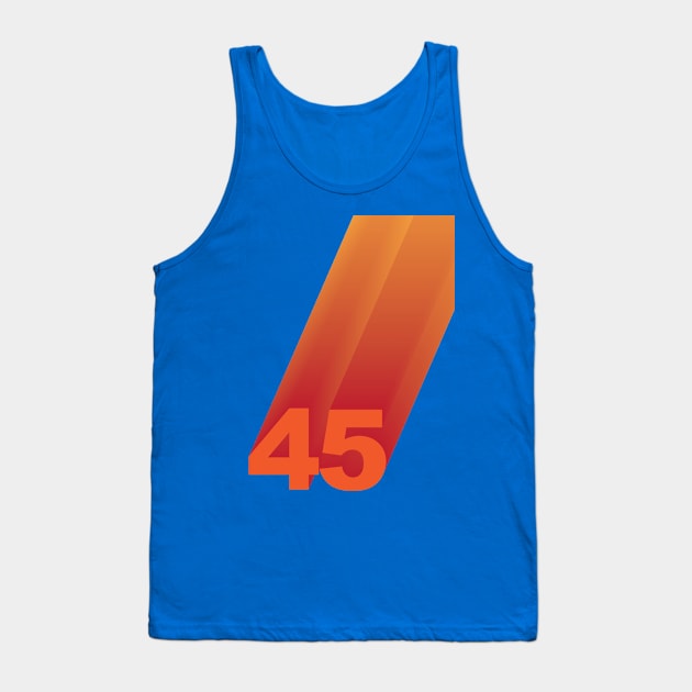 FortyFive Tank Top by modernistdesign